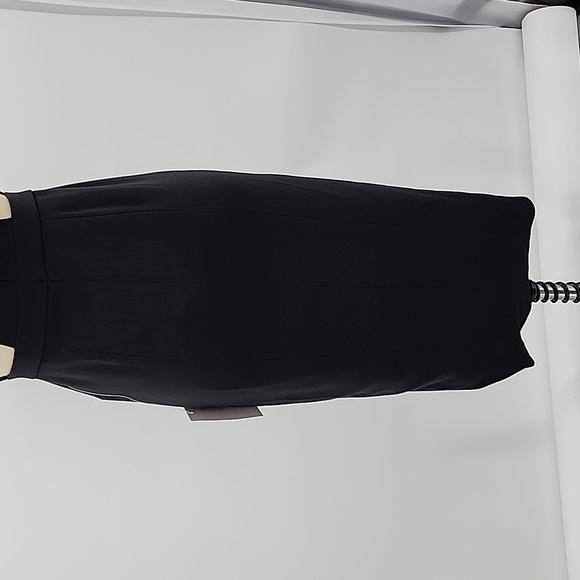 Jaygodfrey Kit Deep V-neckline Racer Back Black Midi Dress Size 0 - Picture 6 of 8